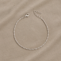 Zeitgenössisches Kettensilberarmband