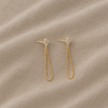 Doppel-Zirkonia-Ohrstecker