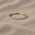 Luxus Zirkonia Minimal Goldring