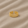 Minimalistischer Goldener Offener Ring