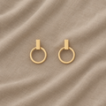 Elegante runde Ohrstecker
