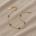 Kettenarmband mit Zirkonia in Gold
