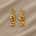 Goldene Fleur Ohrhänger