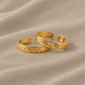 Zarter verstellbarer Goldring