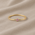 Strahlender Edelstein-Solitärring