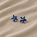 Florale Zirkonia-Ohrstecker