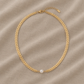Boho Minimalistische Perlenkette