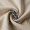 Tansanith-Ring mit Edelstein