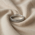 Weißgold Glitzernder Zirkonia-Ring
