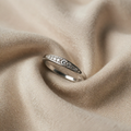 Weißgold Mikro Pavé Zirkonia Ring