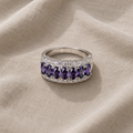 Boho-Amethyst-Ring mit Zirkonia