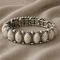 Boho-Armband mit Pferdeaugen-Steinen