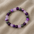 Charm-Armband mit Amethyst und Achat