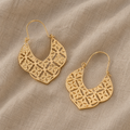 Couture Creolen mit Muster