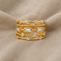 Couture Stapelringe goldfarben