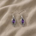 Ohrhänger mit Amethystkristall