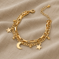 Armband mit Stern und Mond