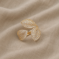Kleeblatt-Ring mit Zirkonia
