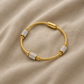Opulentes Strassarmband goldfarben