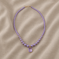 Perlenkette mit Amethystanhänger