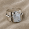 Retro Boho Mondsteinring