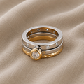 Retro Bicolor-Ring-Set