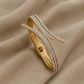 Glänzendes klassisches Armband mit Zirkonia