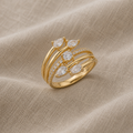 Geometrischer Ring mit Zirkonia